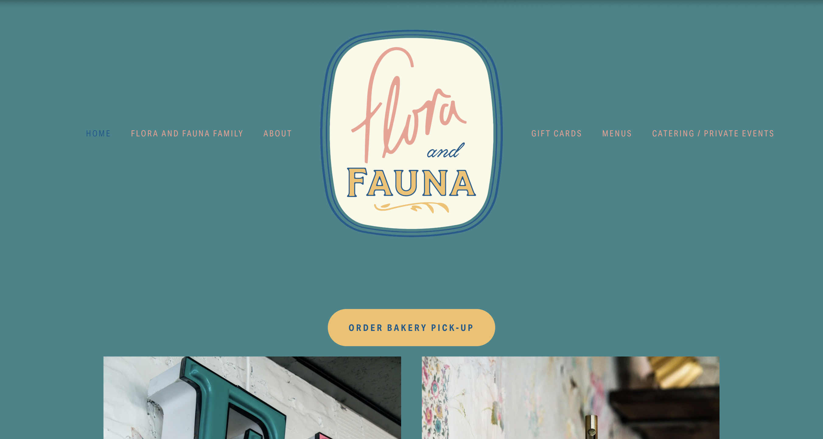 Flora & Fauna existing website